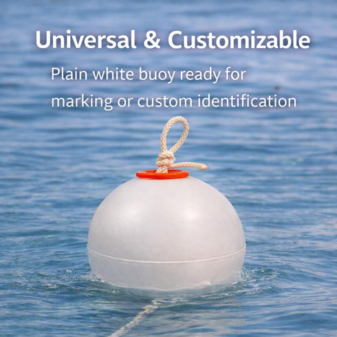 6-Inch Durable PVC Fishing Buoy Trap Marker Float for Crab and Lobster Fishing