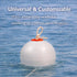 6-Inch Durable PVC Fishing Buoy Trap Marker Float for Crab and Lobster Fishing