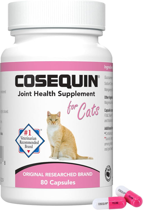 Nutramax Cosequin for Cats Joint Health Supplement, Contains Glucosamine for Cats, Plus