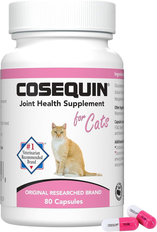 Nutramax Cosequin for Cats Joint Health Supplement, Contains Glucosamine for Cats, Plus