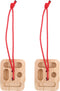 FESTFENDS 2Pcs Wooden Hangboard Rock Climbing - Hang Board for Climbing | Fingerboard