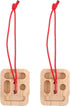 FESTFENDS 2Pcs Wooden Hangboard Rock Climbing - Hang Board for Climbing | Fingerboard