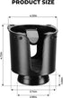 KEMIMOTO Kayak Cup Holder with Track Mount Install, Anti-Slip Clips, Compatible with Yeti or Other 12-32 oz Bottles