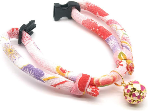 PetSoKoo Four-Leaf Clover Cat Collar with Bell, Breakaway Buckle, Cute Kitten Collar for Girl Boy Cat