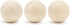 Hockey Revolution Swedish Stickhandling Balls - 3-Pack Hardwood No-Bounce Floorball Training Equipment