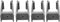 JSP Manufacturing Grey Bimini Top Boat Pole Clips, 1-1/4 inch for Pontoon Bimini Top Support Poles