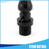 Aquarium Nozzle Water Outlet, Duckbill Return Pipe Plumbing for Fish Tank (Black, 2Pcs)