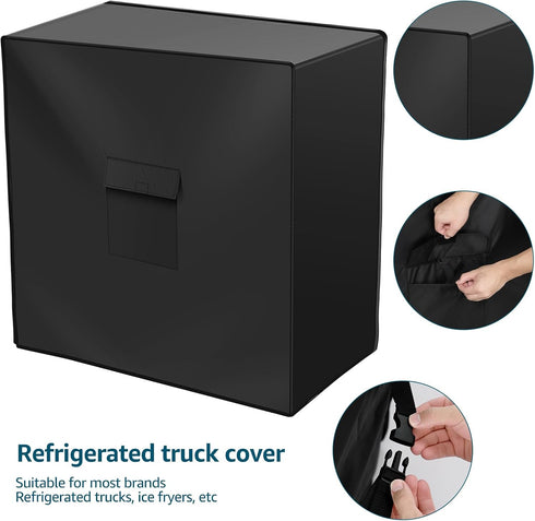 LAINIUTE 420D 80 37L 20W X36H Outdoor Dining Cart Cover, Oxford Cloth Waterproof Cover, Fits Most Outdoor Utility Cart