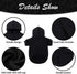 KOOLTAIL Basic Dog Hoodie, Soft and Warm Dog Sweater with Leash Hole, Black M for Small Medium Large Dogs