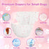 GEHUIZER 90 Count 10-16.5 Disposable Dog Diapers Female, Super Absorbent Pink Puppy Doggie Diapers for Small Female