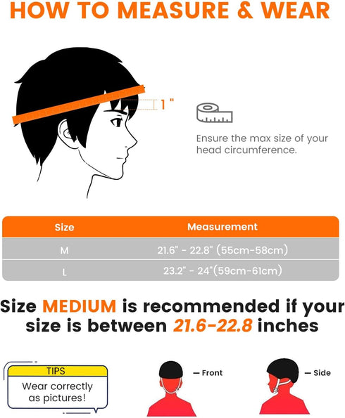 Skateboard Helmet, Multi-Sport Bicycle Helmets, Adjustment Bike Helmets for Skating, Longboard Commuter Helmet for Men