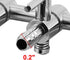 Stainless Steel Aquarium Fish Tank 9-way Air Pump Control Valve Manifold Taps, Silver Tone