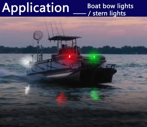 LED Navigation Lights Kit for Boat and Kayak, 4 Pack Rechargeable Battery Operated Lights for Night Safety