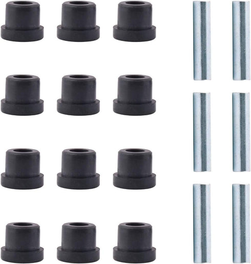 Roykaw Rear Leaf Spring Bushing & Sleeves Kits for Club Car DS Golf Cart 1981-up & EZGO TXT/Medalist 1994-up