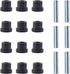 Roykaw Rear Leaf Spring Bushing & Sleeves Kits for Club Car DS Golf Cart 1981-up & EZGO TXT/Medalist 1994-up