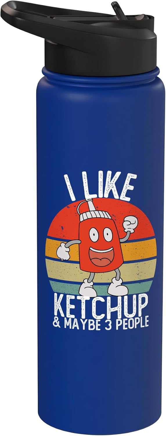 Ketchup Costume Kids I Wonder If Ketchup Loves Me I Like Ketchup & Maybe 3 people Tshirt Youth Funny ketchup Stainless