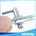 Stainless Steel Air Pump Control Valve, Single Way Air Valve Distributor for Aquarium Pump, 1.2X 0.83x 0.31inch (Silver
