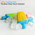 LaRoo Frozen Dog Toys for Summer Cooling, Upgraded Teething Chew Toy (Ice Pop Shape-Red), Prevention of Heat Stroke