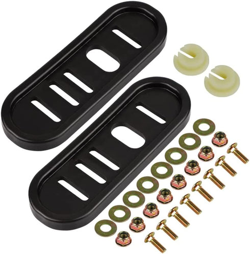 490-241-0010 Snowblower Slide Shoes Skid Shoe (2 Pack) with Mounting Hardware for Universal MTD Snow Thrower