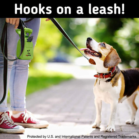 DogBuddy Portable Pooper Scooper for Small and Large Dogs, Includes Bag Attachment, Leash Clip, Waste Bags
