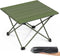 Small Folding Camping Table with Carry Bag, Portable Ultralight Compact Aluminum Beach