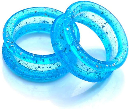 12Pcs Soft Silicone Scissors Finger Rings Grips - Grooming Shear Thumb Inserts for Pet Shears, Random Color