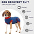 IDOMIK Adjustable Dog Recovery Suit for Female Spay - Anti-Licking Onesie for Male & Female Dogs
