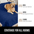Gorilla Grip 100% Waterproof Dog Blanket, Pet Friendly Throw for Small Dogs, Washable Cover (40x50 Navy)