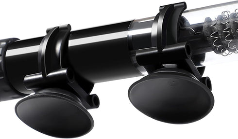 AQUANEAT 12 Pack Black Aquarium Suction Cup Clips, for Heater, Tubing Hose, Plant, Decoration (Middle 1").