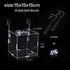 Acrylic fish breeding box, Acrylic Fish Isolation Box, fish separator for aquarium, Hatchery Incubator with Suction Cups for Small Baby Fishes Shrimp Clownfish Guppy (5.9 * 5.9 * 5.9inch)