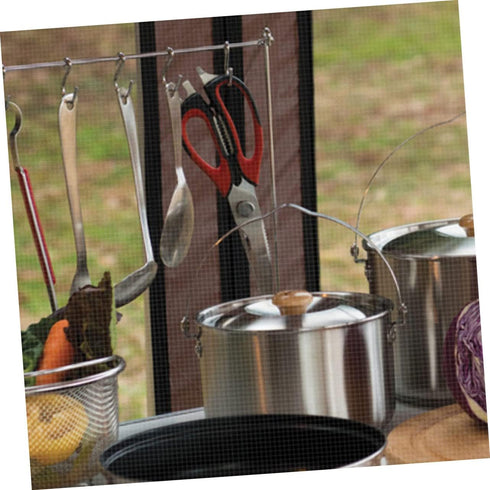 4pcs Set Backpacking balacoo Portable Stainless Steel Camping Cookware Combination Cooking Outdoor Cooking Hiking