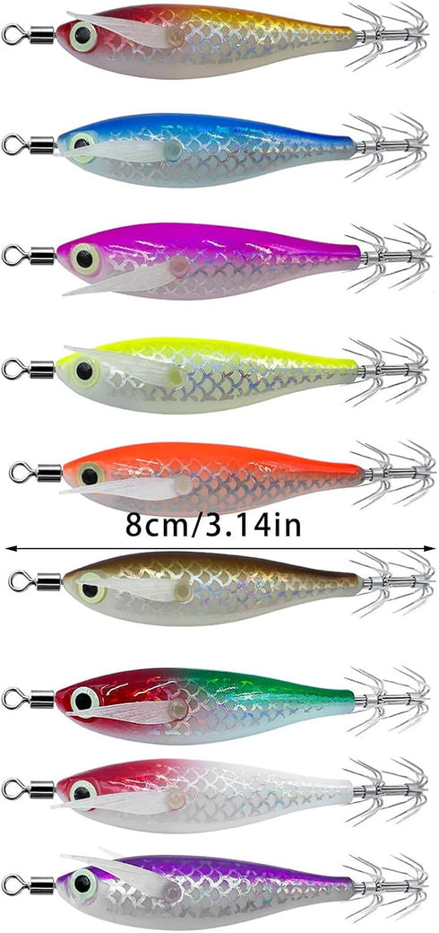 GMBYLBY Artificial Shrimp Cuttlefish Round Belly Fishing Baits for Enhances Attractions Fishing Lures for Fishing