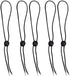 Hat Chin Cord, Flexible Removable Hat Chin Strap with Spring Loaded Stop Cord, Set of 5