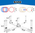 Set MOLACHI Ring Toss Games for Adults and Kids,Yard Games,Outdoor Indoor Games with LDE Light,Easy to Up w/Compact