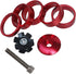 GANOPPER 1 1/8 Inch Headset Spacer with Stem Top Cap - Headset Star Nut in Black, Red, Blue, Gold