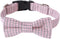Love Dream Dog Collar Bow Tie, Soft & Comfy Adjustable Collar for Small, Medium, and Large Dogs (M, Pink)