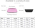 Pet Bowls Stainless Steel Dog Cat Pet Bowl Universal Pet Water and Food Bowls 4 Sizes and 5 Colors Available (S, Pink)