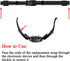Replacement Collar Strap for Shock Collar, Adjustable Reflective Nylon Collar Strap for Dog Training Bark Collar E