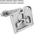Qiilu Stainless Steel Boat Floor Lock, Flush Mount Hatch Latch Hardware Accessory for Marine Boat