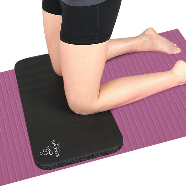 Knee Pad Cushion - 0.6 inch (15mm) Thick Exercise Knee Pad for Pain-Free Yoga, Perfect for Home Workouts, Easy on
