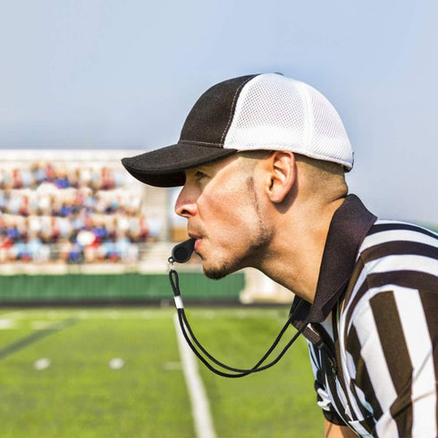 Whistle, 2 Packs Plastic Sports Whistles with Lanyard, Loud Crisp Sound for Coaches and Referees