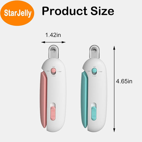 StarJelly (01 Cat Nail Clippers, Dog Nail Clippers for Kittens at All Stages and Puppies at a Young Age, Adjustable