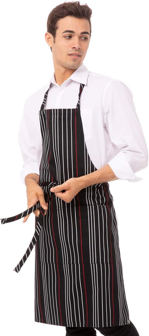 Custom Striped Bib Apron for All - Chef Works