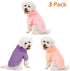 Dog Sweater, 3 Pack for Small Dogs, Ultra Soft and Warm Puppy Coat for Winter Christmas, Dog Clothes for Small Dogs