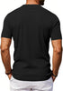 HYYGOCCTV Mens Fashion Button Down Shirts Dressy Henley Shirt Crew Neck Short Sleeve Big and Tall Tshirts Men's