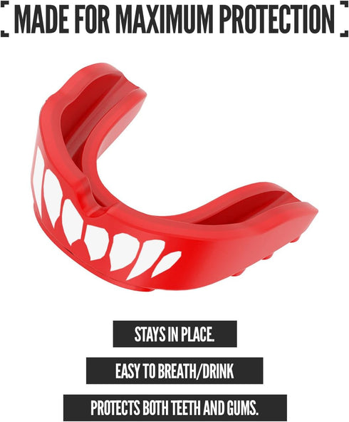 Nxtrnd Rush Mouth Guard for Boxing and Other Sports - 2 Pack (Red)