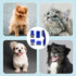 5 Pieces Dog Tear Stain Remover Combs, Pet Grooming Flea Combs, Double Sided Care Comb for Kittens Puppies (Blue)