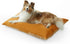 Allisandro Outdoor Dog Bed Pet Pad, Tough Pet Pillow with Removable Cover, Scratch and Water Resistant, Orange/Light