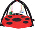 Foldable Cat Activity Play Mat Tent Multi Function Pet Bed with Hanging Toy Balls Cat Activity Center with Hanging Toy