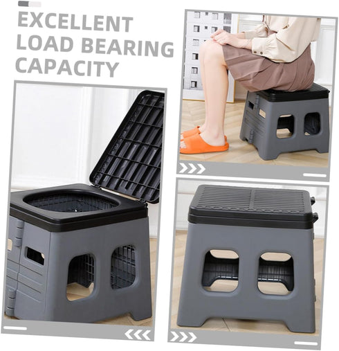 BESPORTBLE Portable Folding Toilet Made of PP Material Compact Foldable Potty for Camping Car Travel Outdoor Use